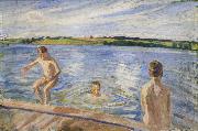 Peter Hansen Boys Bathing china oil painting artist